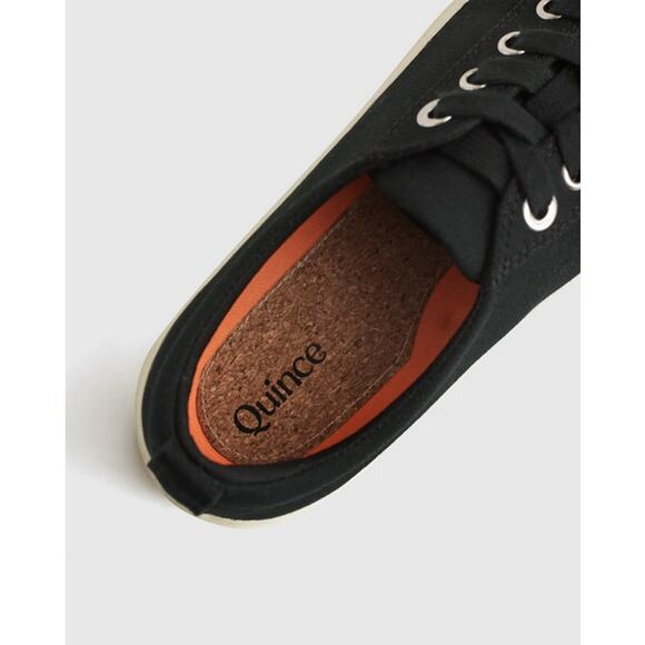 Eco Cotton Canvas Everyday Sneaker Black Size 7M 8.5W NWT - Picture 3 of 5